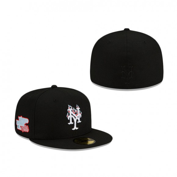 New York Mets Team Fire 59FIFTY Fitted
