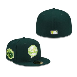 New York Yankees 2008 Yankee Stadium Final Season Color Fam Lime Undervisor 59FIFTY Fitted Hat Green