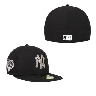 New York Yankees Black Chrome Camo Undervisor Fitted Hat