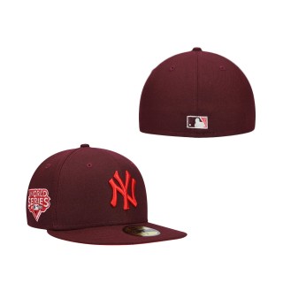 New York Yankees Color Fam Lava Red Undervisor Fitted Hat Red