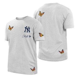 New York Yankees x FELT White Butterfly T-Shirt