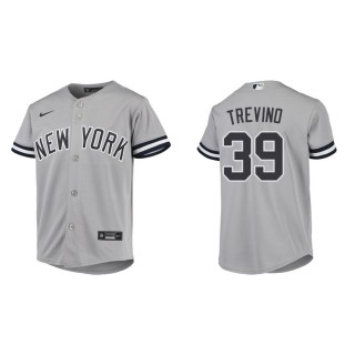 Youth Yankees Jose Trevino Gray Jersey