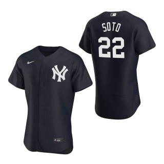 New York Yankees Juan Soto Navy Authentic Alternate Jersey