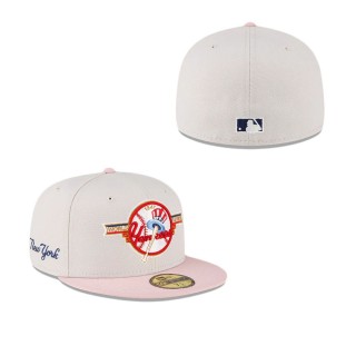 New York Yankees Just Caps Stone Pink 59FIFTY Fitted Cap