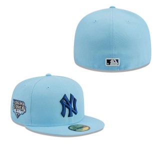 New York Yankees Light Blue Fitted Hat