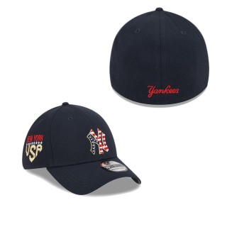 New York Yankees Navy 2023 Fourth of July 39THIRTY Flex Fit Hat