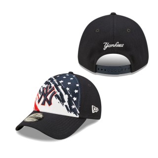 Men's New York Yankees Navy 2022 4th of July Independence Day 9FORTY Snapback Adjustable Hat