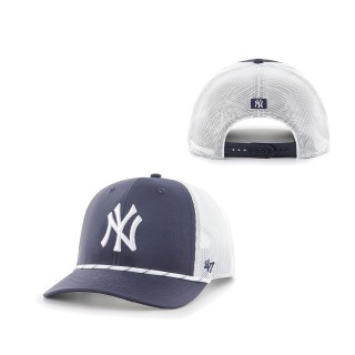 Men's New York Yankees Navy Burden Trucker Snapback Hat