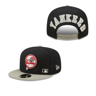 Men's New York Yankees Navy Gray Flawless 9FIFTY Snapback Hat