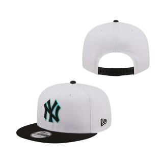 New York Yankees Spring Two-Tone 9FIFTY Snapback Hat White Black