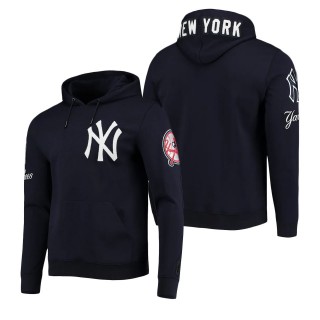 New York Yankees Pro Standard Navy Team Logo Pullover Hoodie