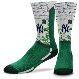 New York Yankees St. Patrick's Day V-Curve Crew Socks