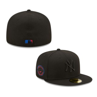 New York Yankees Yankee Stadium Splatter 59FIFTY Fitted Hat Black