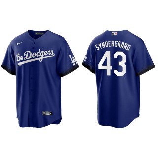 Noah Syndergaard Men's Los Angeles Dodgers Nike Royal City Connect Replica Jersey