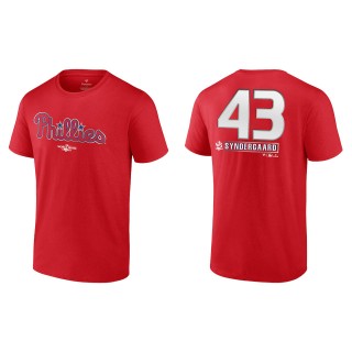 Noah Syndergaard Philadelphia Phillies Red 2022 World Series T-Shirt