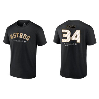 Nolan Ryan Houston Astros Black 2022 World Series Champions T-Shirt