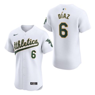 Oakland Athletics Aledmys Diaz White Home Elite Player Jersey