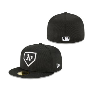 Men's Oakland Athletics Black 2022 Clubhouse 59FIFTY Fitted Hat