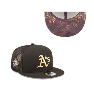 Men's Oakland Athletics Black 2022 MLB All-Star Game 9FIFTY Snapback Adjustable Hat