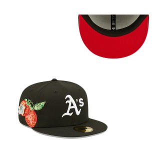 Oakland Athletics Black Fruit 59FIFTY Fitted Hat
