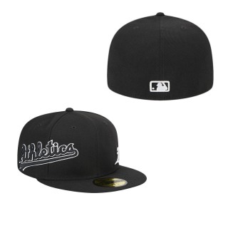 Oakland Athletics Black Jersey 59FIFTY Fitted Hat