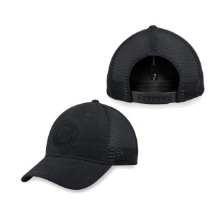 Men's Oakland Athletics Black Team Haze Trucker Snapback Hat