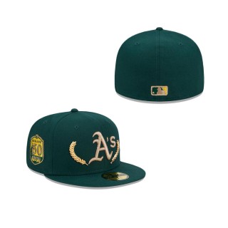 Oakland Athletics Gold Leaf Fitted Hat