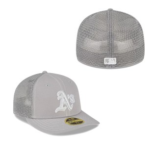Oakland Athletics Gray 2023 On-Field Batting Practice Low Profile 59FIFTY Fitted Hat