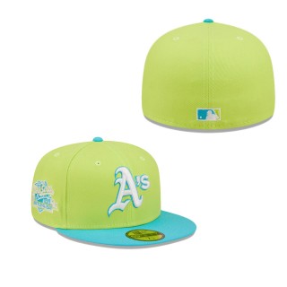 Men's Oakland Athletics Green 1989 World Series Cyber Vice 59FIFTY Fitted Hat