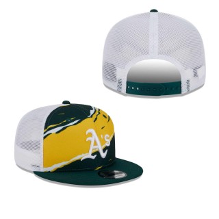 Oakland Athletics Green Tear Trucker 9FIFTY Snapback Hat