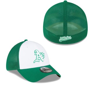 Oakland Athletics Green White 2023 On-Field Batting Practice 39THIRTY Flex Hat