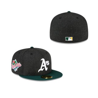 Oakland Athletics Just Caps Heathered Crown 59FIFTY Fitted Hat
