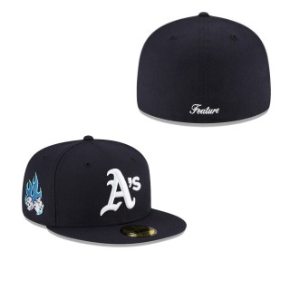 Oakland Athletics Navy FEATURE x MLB 59FIFTY Fitted Hat