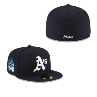 Oakland Athletics Navy FEATURE x MLB Fitted Hat