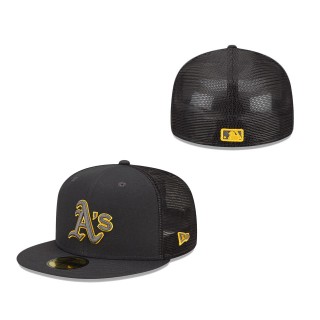 Oakland Athletics 2022 Batting Practice 59FIFTY Fitted Hat Graphite