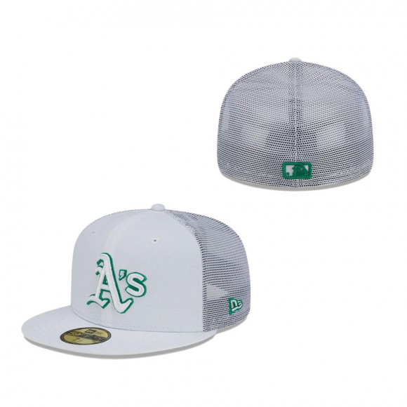 Oakland Athletics 2022 Batting Practice 59FIFTY Fitted Hat White