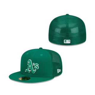 Oakland Athletics 2022 St. Patrick's Day On-Field 59FIFTY Fitted Hat Green