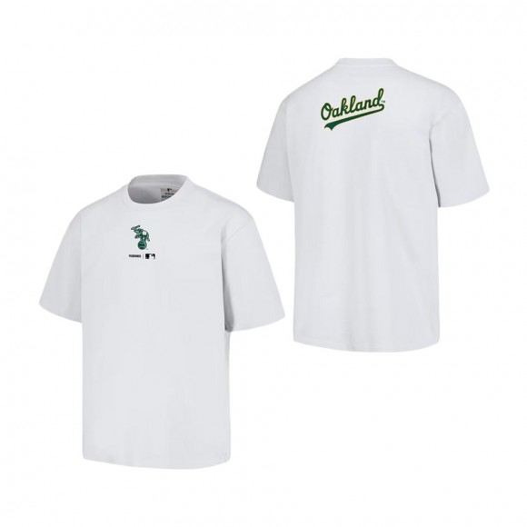 Oakland Athletics PLEASURES White Mascot T-Shirt