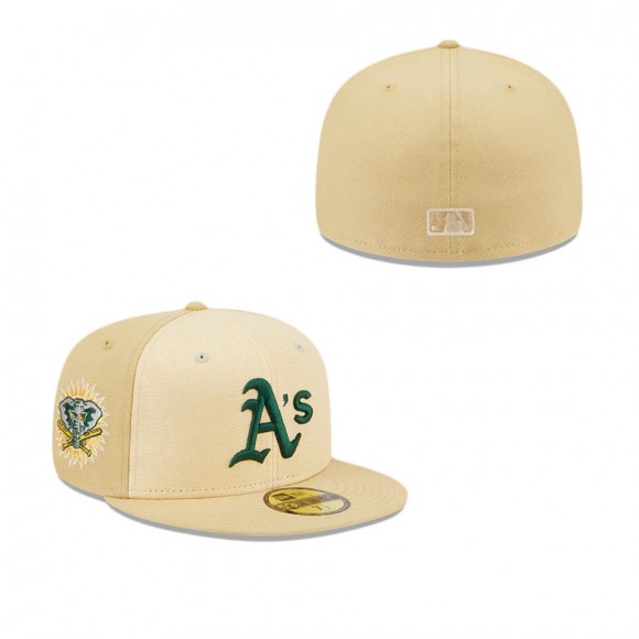 Oakland Athletics Raffia Front Fitted Hat