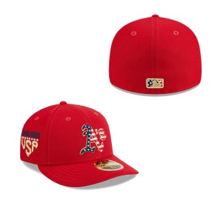 Oakland Athletics Red 2023 Fourth of July Low Profile 59FIFTY Fitted Hat
