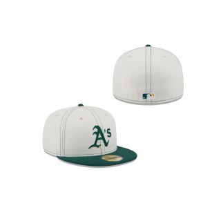 Oakland Athletics Sandy Linen 59FIFTY Fitted Hat