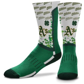 Oakland Athletics St. Patrick's Day V-Curve Crew Socks