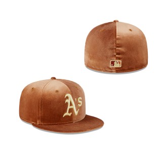 Oakland Athletics Vintage Velvet Fitted Hat