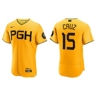 Oneil Cruz Pittsburgh Pirates Gold City Connect Authentic Jersey