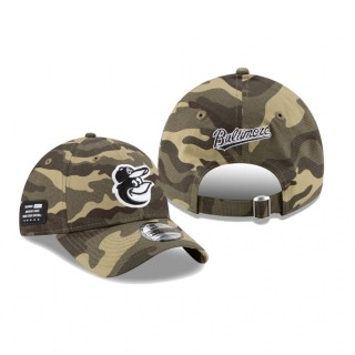 Baltimore Orioles Camo 2021 Armed Forces Day 9TWENTY Adjustable Hat