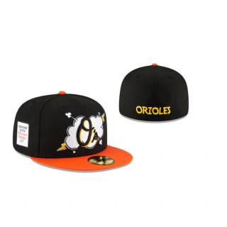 Orioles Cloud Black 59Fifty Fitted Cap