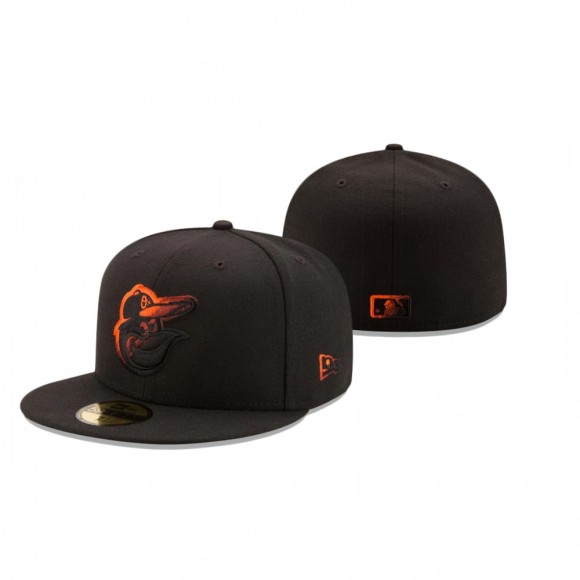 Orioles Color Dim Black 59FIFTY Fitted Cap
