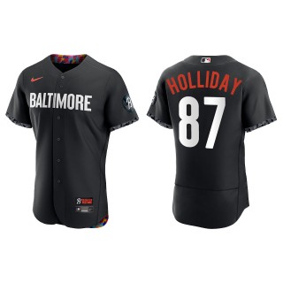 Jackson Holliday Orioles Black City Connect Authentic Jersey