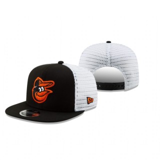 Baltimore Orioles Black White Mesh Fresh 9FIFTY Adjustable Hat