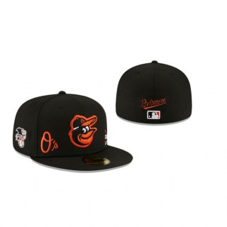 Orioles Black Multi Hat